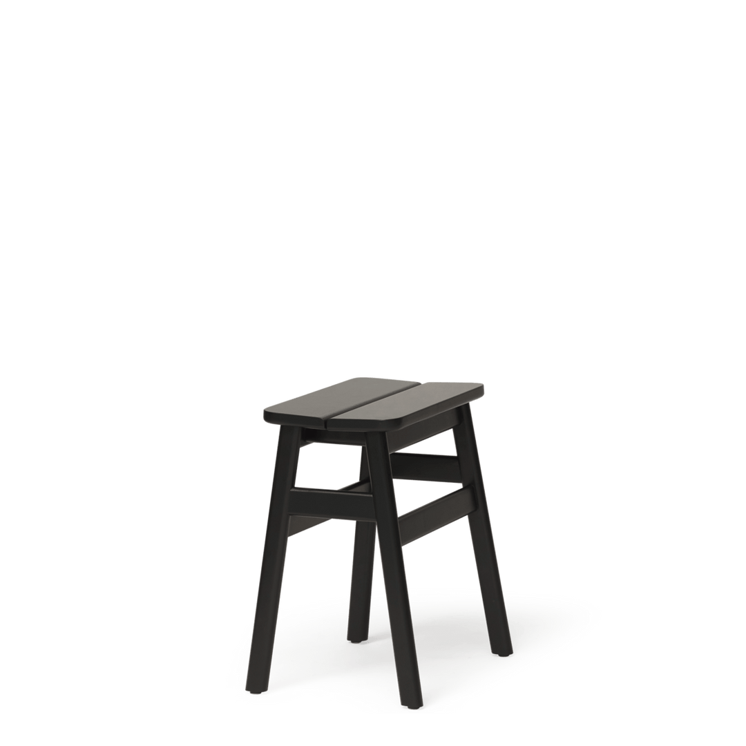 Form &amp; Refine Angle Standard Stool 45, Black - stained Beech - ökenhem