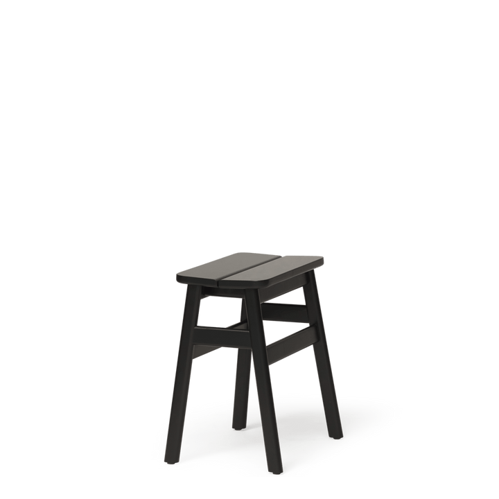 Form &amp; Refine Angle Standard Stool 45, Black - stained Beech - ökenhem