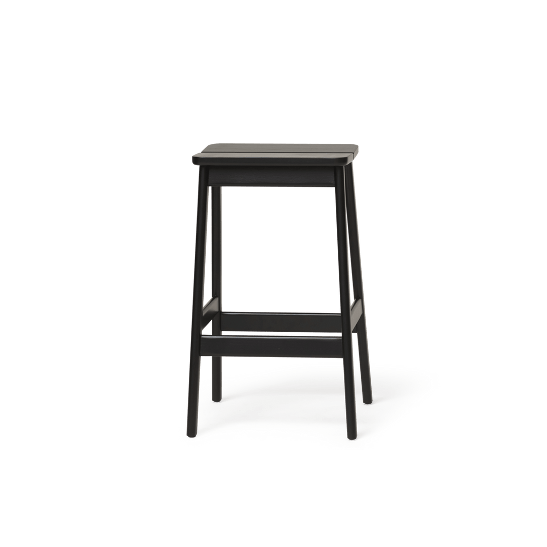 Form & Refine Angle Standard Stool 65, Black - stained Beech - ökenhem