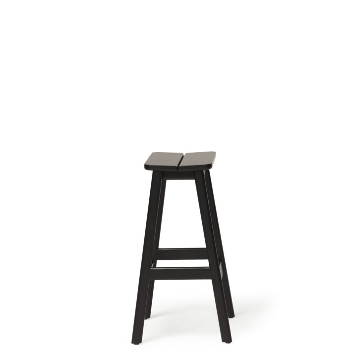 Form &amp; Refine Angle Standard Stool 65, Black - stained Beech - ökenhem