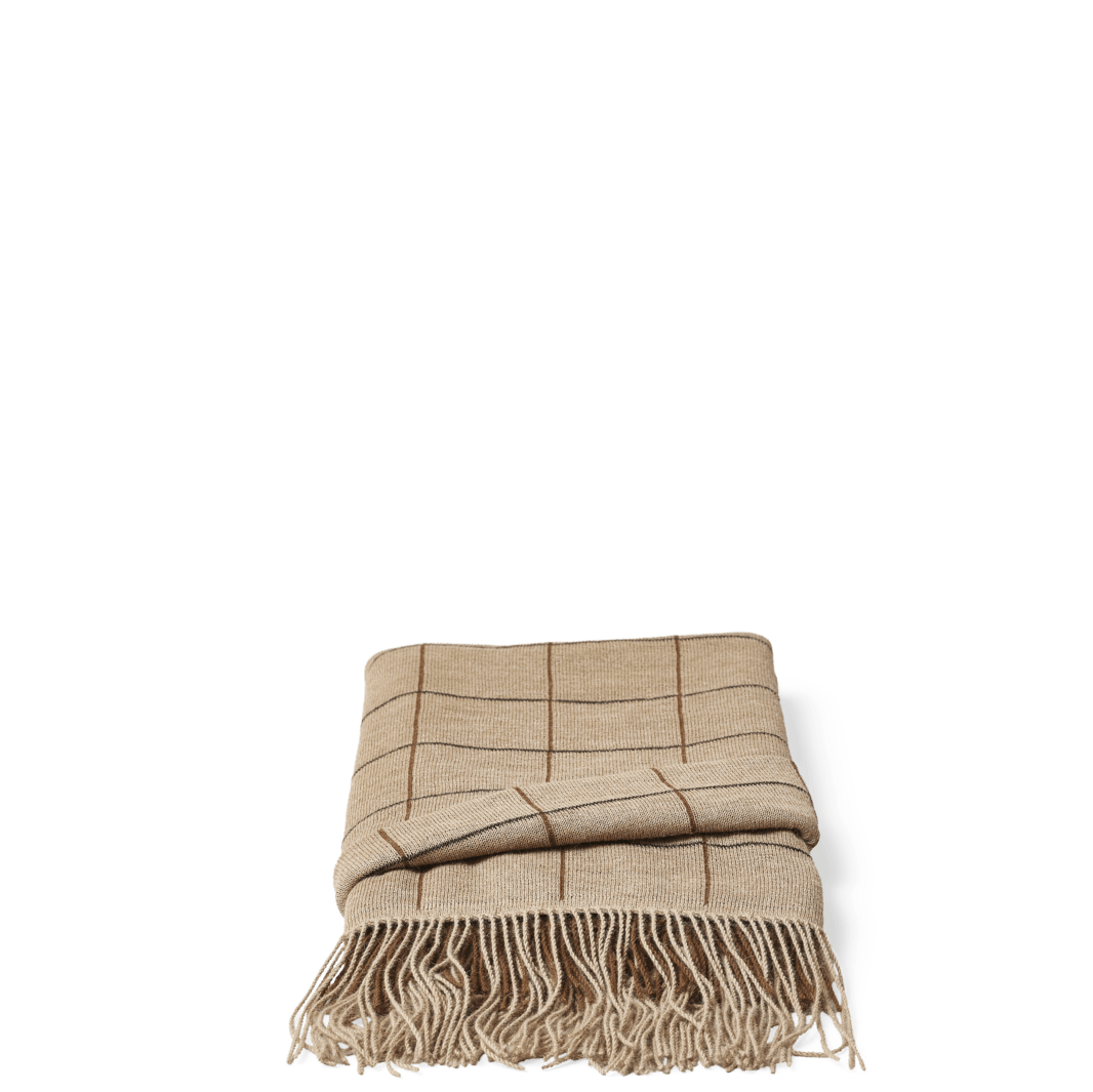 Form & Refine Aymara Blanket, New Square Brown - ökenhem