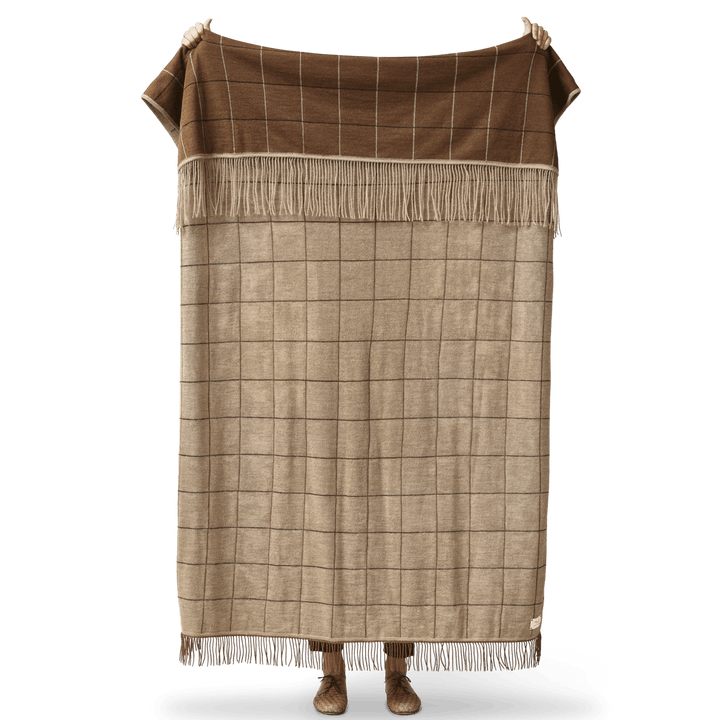 Form & Refine Aymara Blanket, New Square Brown - ökenhem