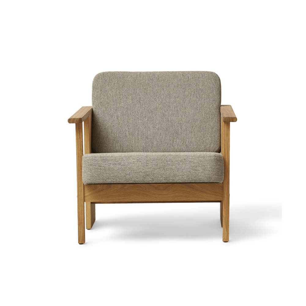 Form &amp; Refine Block Lounge Chair, Oak Hallingdal 65 - ökenhem