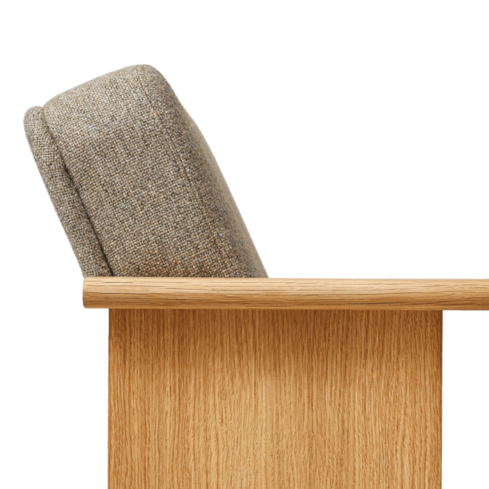 Form &amp; Refine Block Lounge Chair, Oak Hallingdal 65 - ökenhem