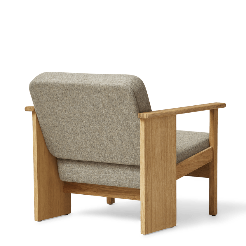 Form &amp; Refine Block Lounge Chair, Oak Hallingdal 65 - ökenhem