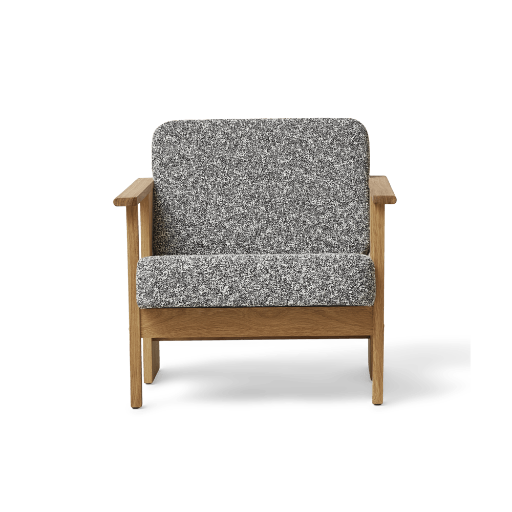 Form &amp; Refine Block Lounge Chair, Oak Zero - ökenhem