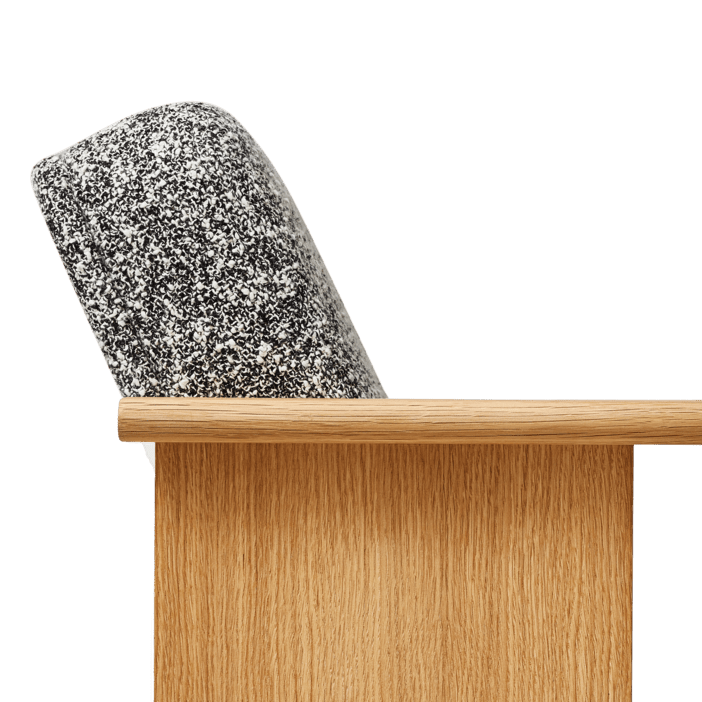 Form &amp; Refine Block Lounge Chair, Oak Zero - ökenhem