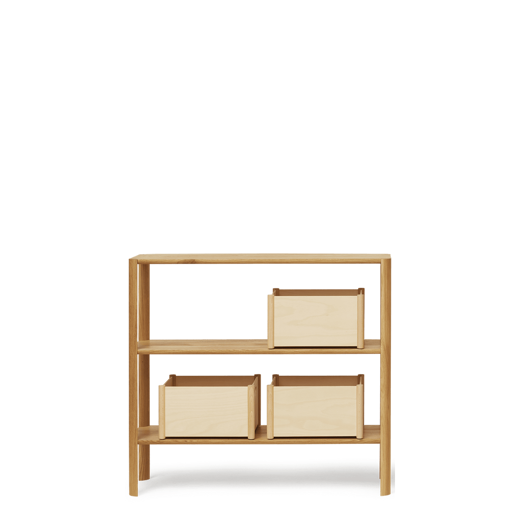 Form & Refine Leaf Shelf 1x3, Oak - ökenhem