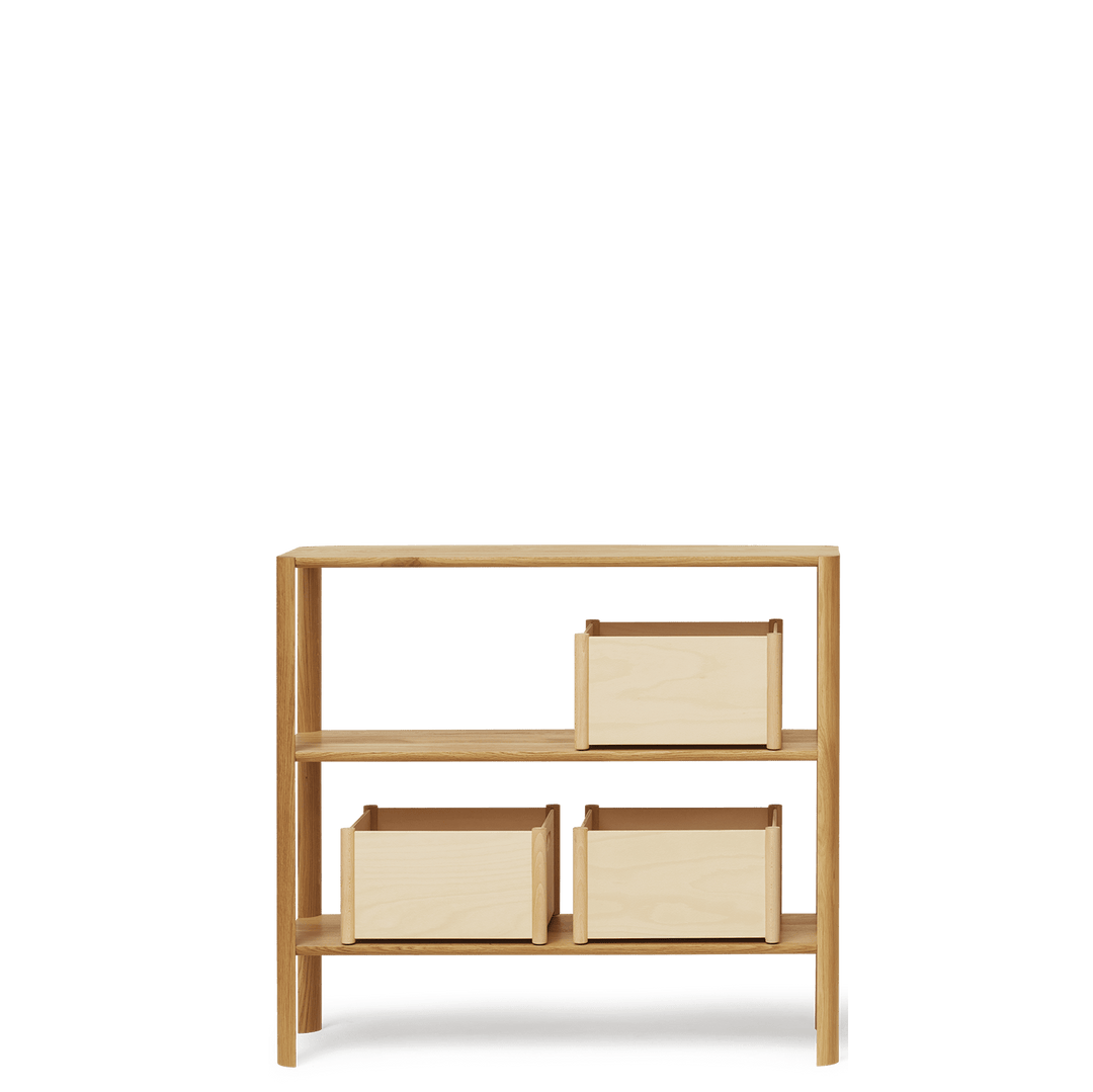 Form & Refine Leaf Shelf 1x3, Oak - ökenhem