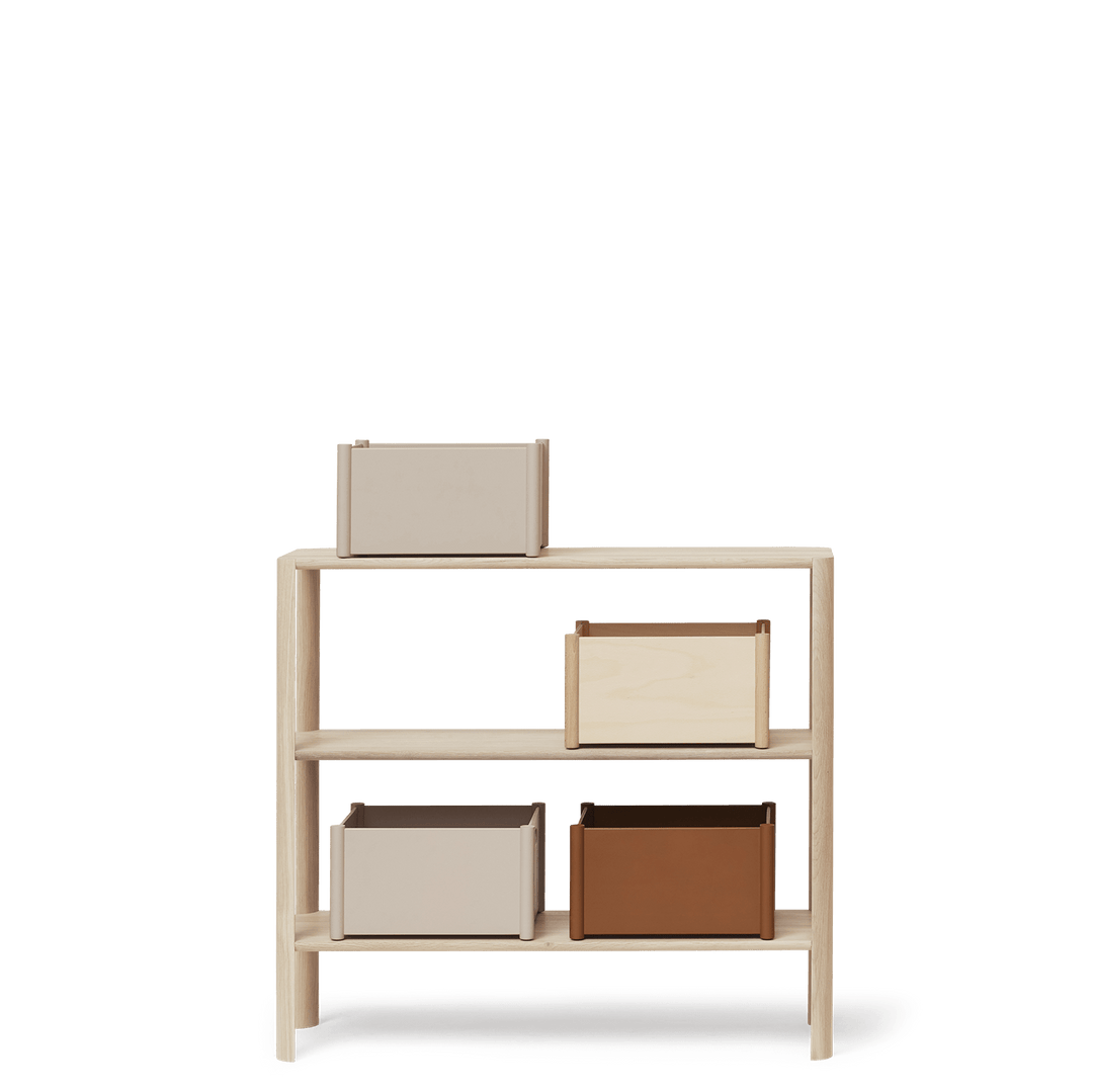 Form & Refine Leaf Shelf 1x3, White Oak - ökenhem