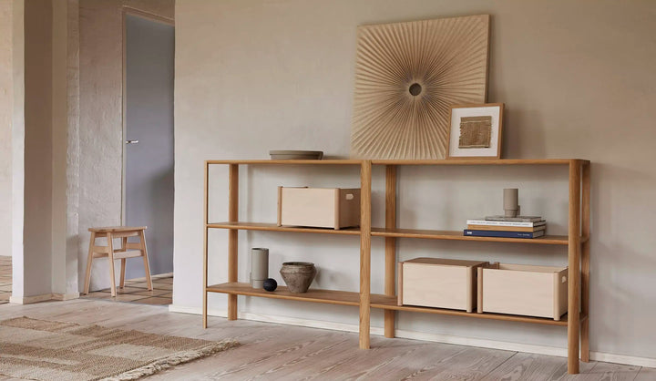 Form & Refine Leaf Shelf 2x3, White Oak - ökenhem
