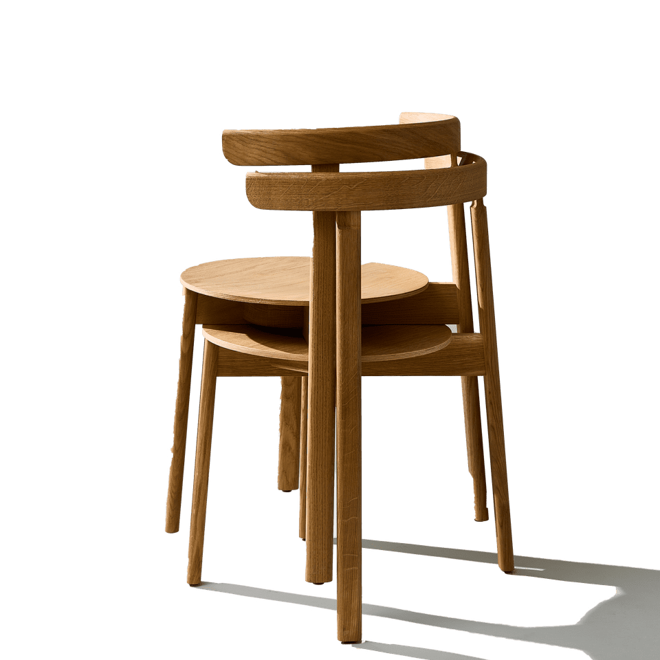Form &amp; Refine Lunar Chair, Oak - ökenhem