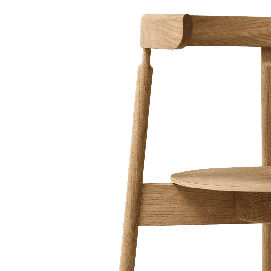 Form &amp; Refine Lunar Chair, Oak - ökenhem