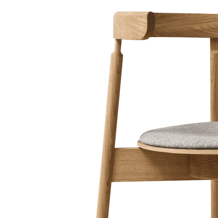 Form &amp; Refine Lunar Chair, Oak Hallingdal - ökenhem