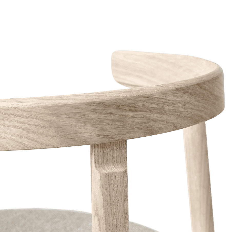 Form &amp; Refine Lunar Chair, White Oak - ökenhem