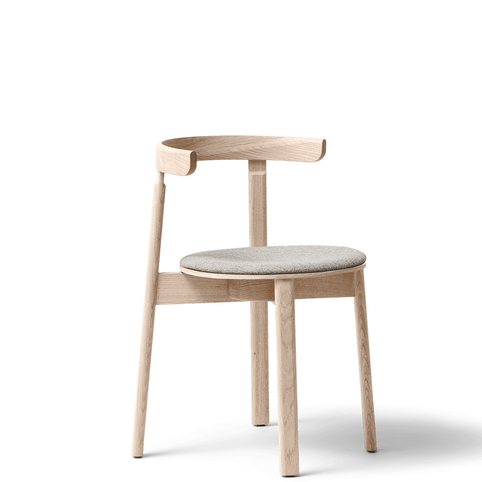 Form &amp; Refine Lunar Chair, White Oak Hallingdal - ökenhem