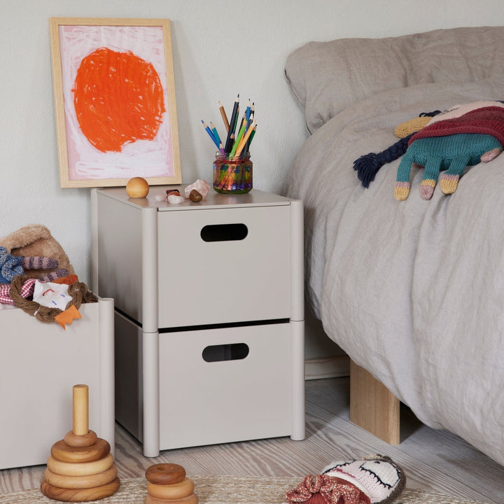 Form & Refine Pillar Storage Box, Medium, Warm Grey - ökenhem