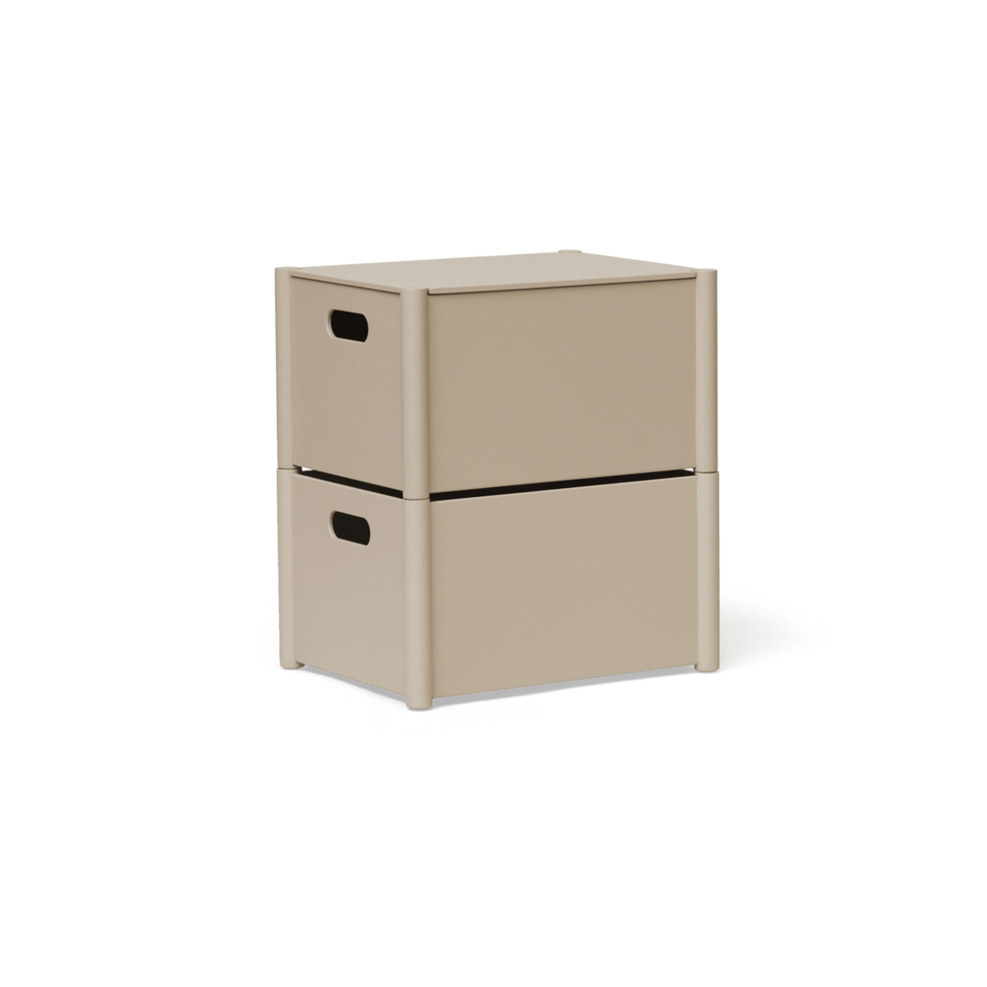 Form & Refine Pillar Storage Box, Medium, Warm Grey - ökenhem