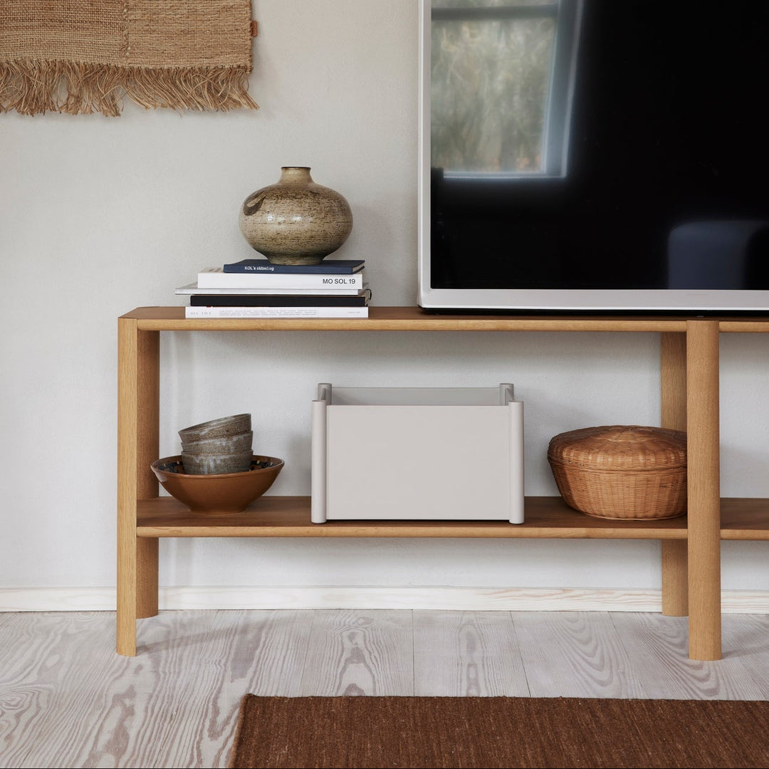 Form & Refine Pillar Storage Box, Medium, Warm Grey - ökenhem