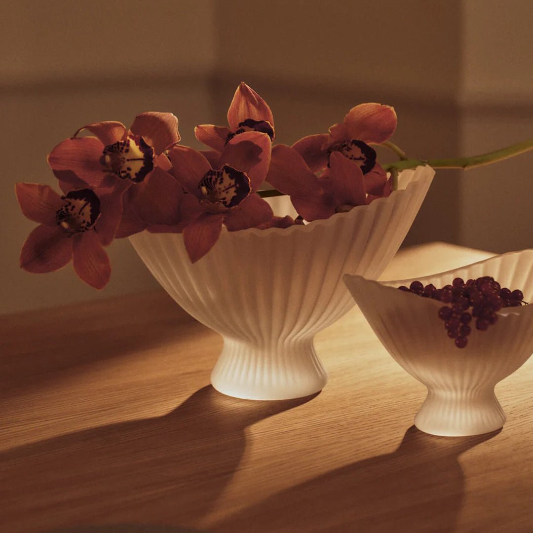 Fountain Glass Bowl - Frosted - ökenhem
