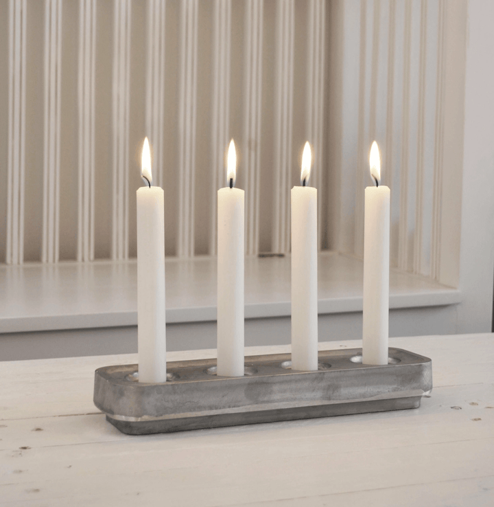 Four Candle Candleholder from Recycled Materials - ökenhem