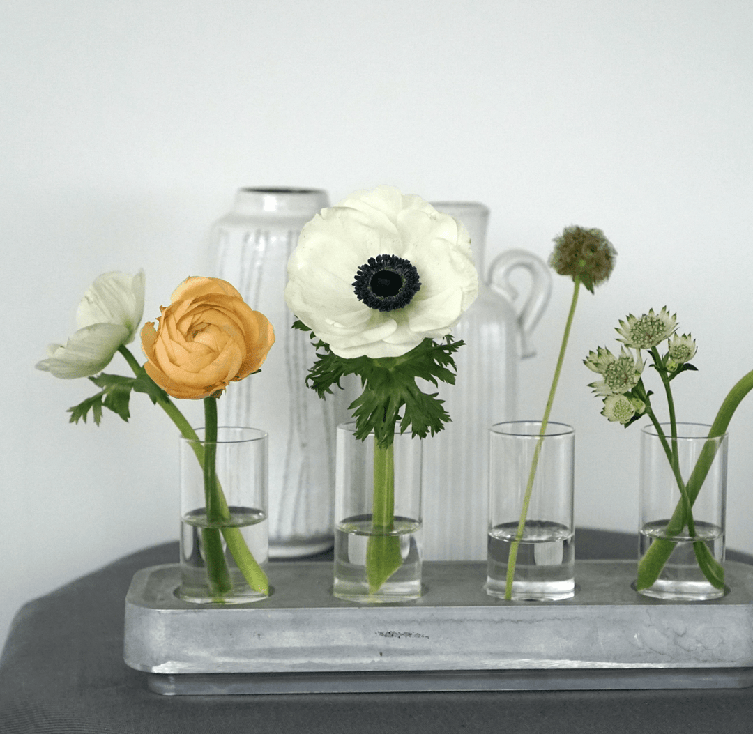 Four Candle Candleholder from Recycled Materials - ökenhem