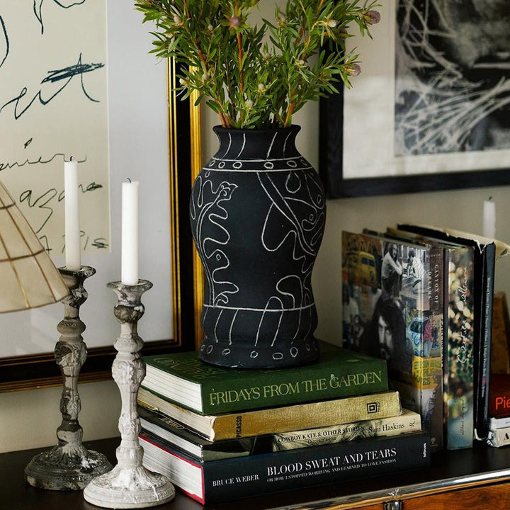 Frida Vase Tall Black - ökenhem