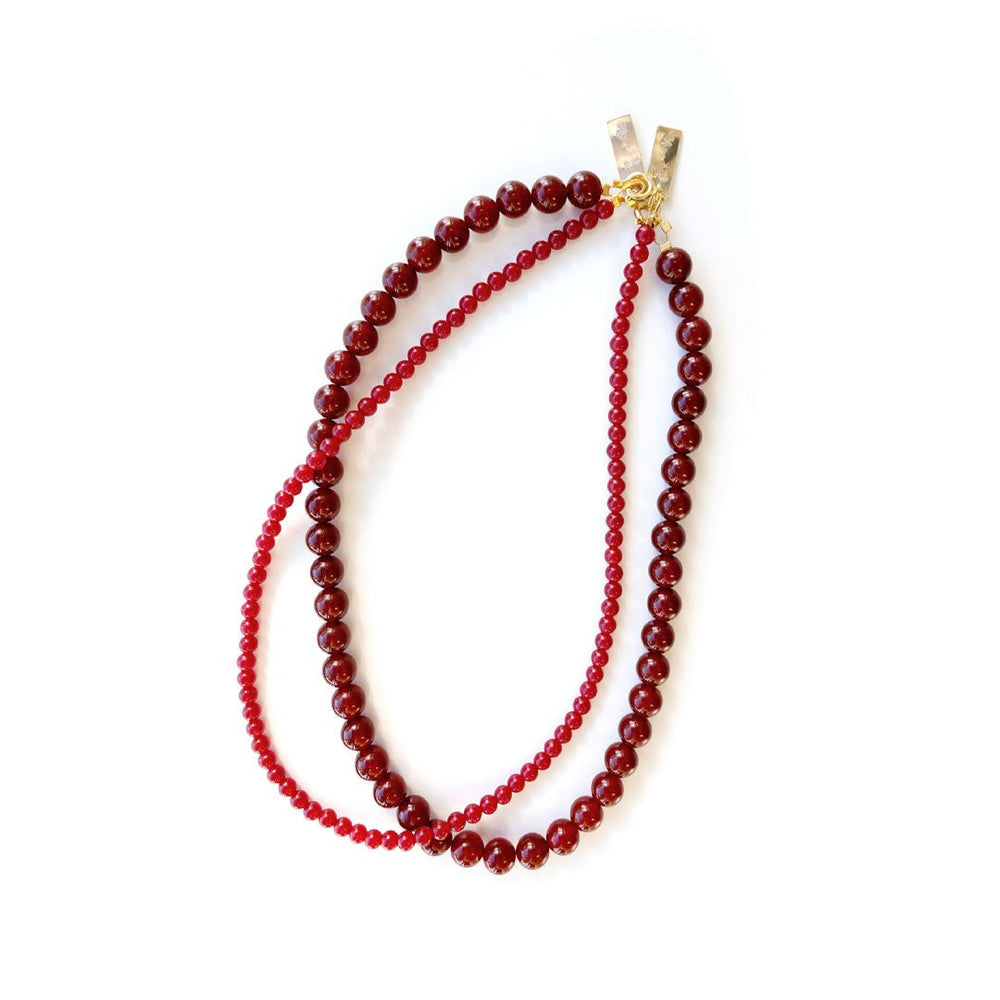 Gemstone Hand Beaded Necklace - ökenhem