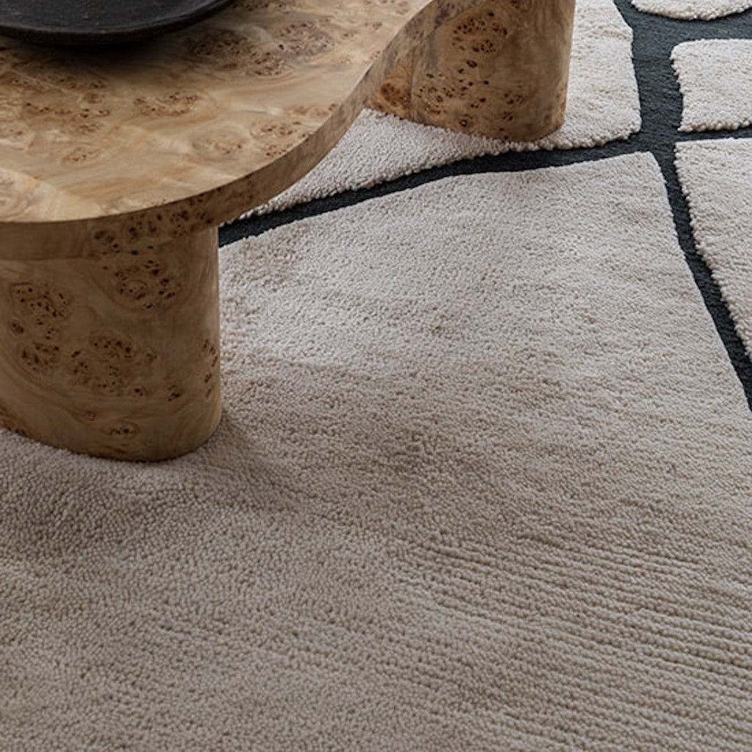 Gute Wool Rug - Black And White - ökenhem