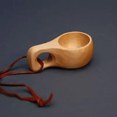 Hand Carved Birch Wood Scoop - ökenhem