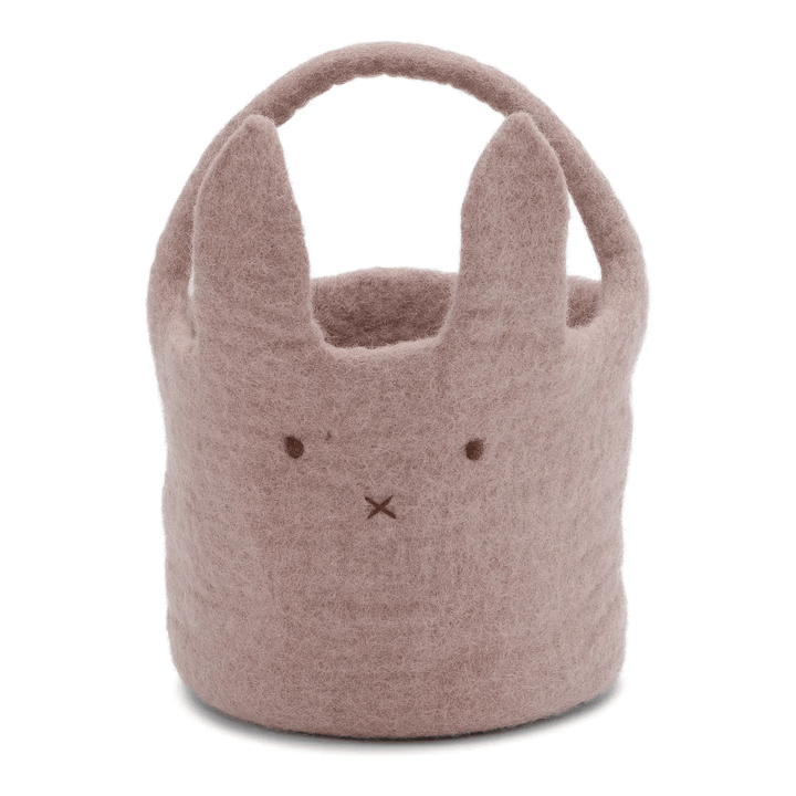 Handmade Felt Bunny Basket - ökenhem