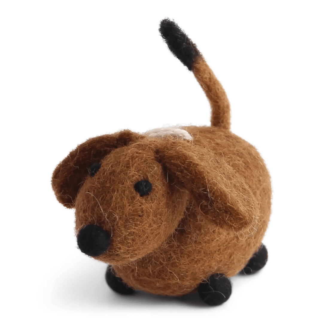 Handmade Felt Small Dog - ökenhem