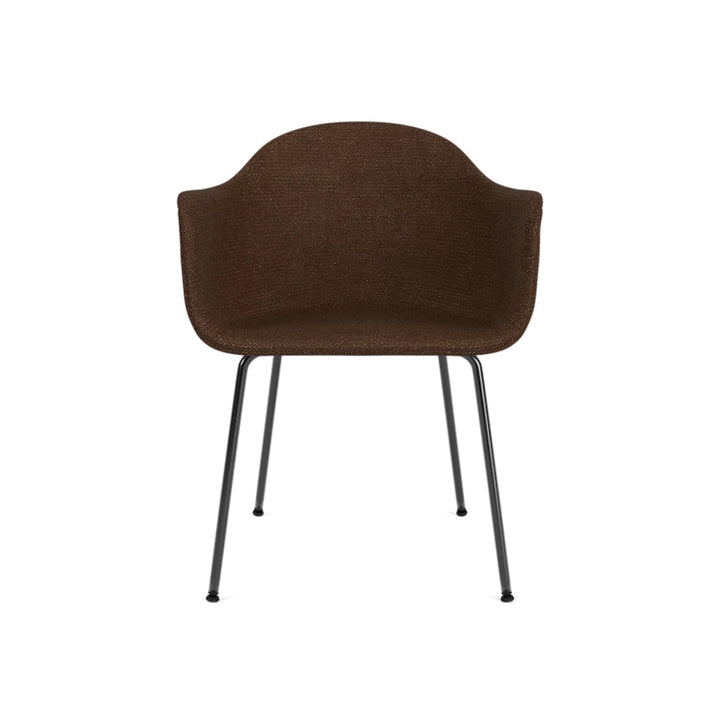 Harbour Arm Chair, Dining Height, Black Steel Base, Upholstered - ökenhem