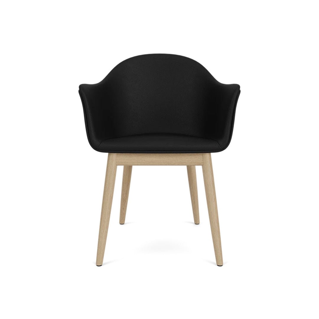 Harbour Arm Chair, Dining Height, Oak Base, Upholstered - ökenhem