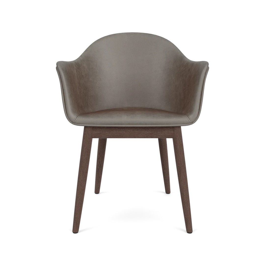 Harbour Arm Chair, Dining Height, Oak Base, Upholstered - ökenhem