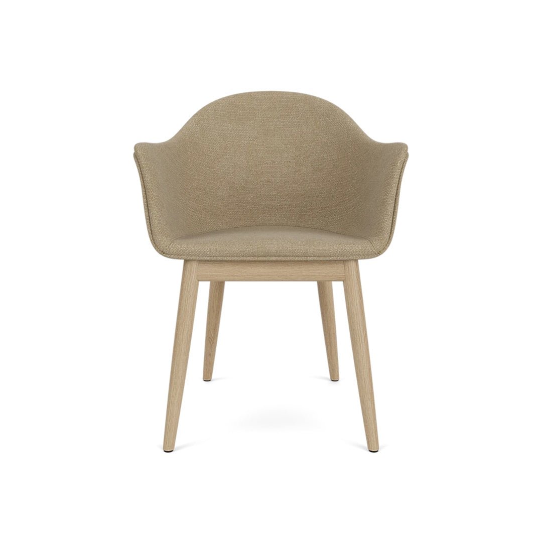 Harbour Arm Chair, Dining Height, Oak Base, Upholstered - ökenhem