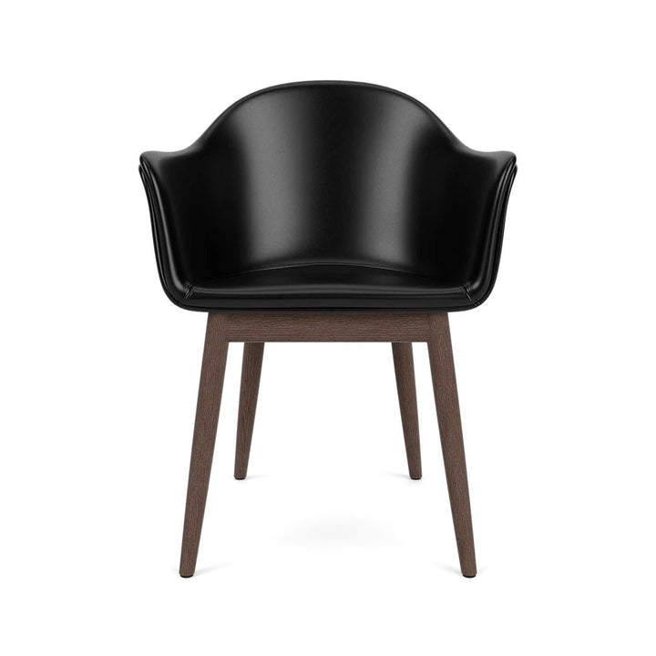 Harbour Arm Chair, Dining Height, Oak Base, Upholstered - ökenhem