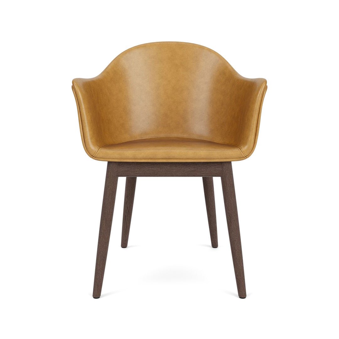 Harbour Arm Chair, Dining Height, Oak Base, Upholstered - ökenhem