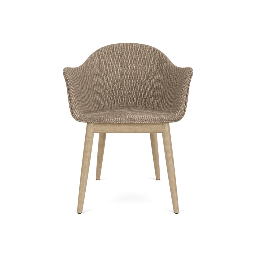 Harbour Arm Chair, Dining Height, Oak Base, Upholstered - ökenhem