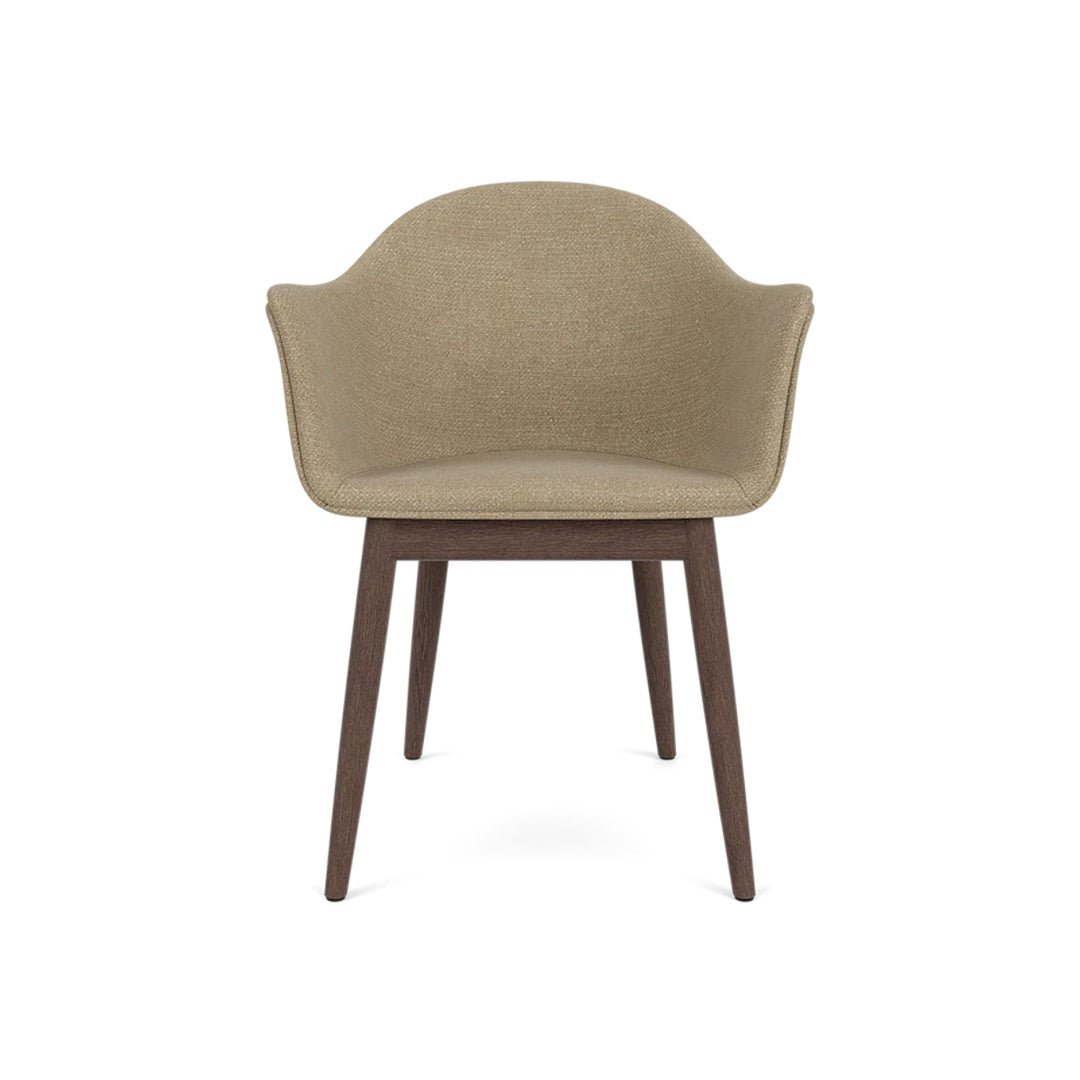 Harbour Arm Chair, Dining Height, Oak Base, Upholstered - ökenhem