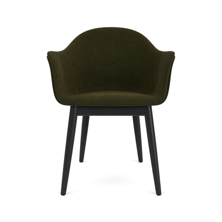 Harbour Arm Chair, Dining Height, Oak Base, Upholstered - ökenhem