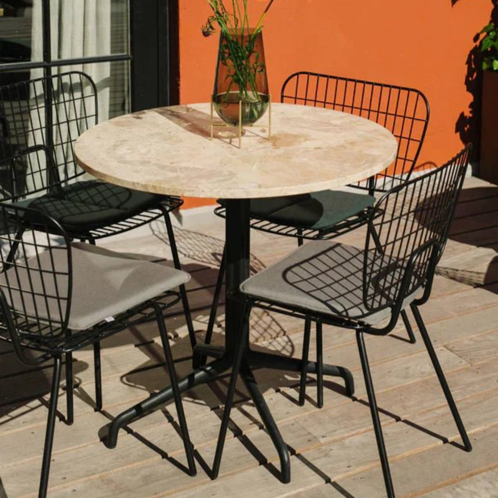 Harbour Column Table, Round Table Top, Dining Height - ökenhem