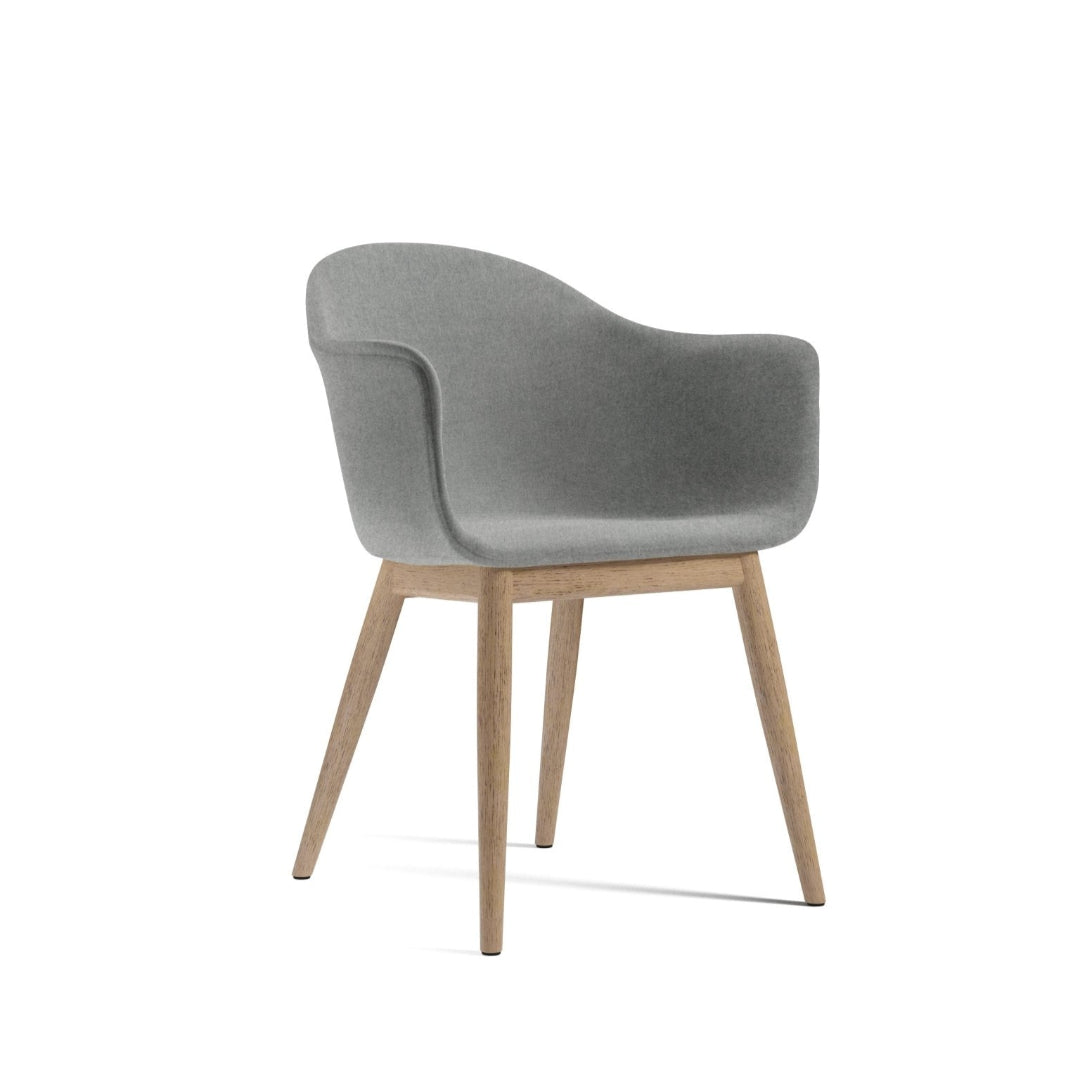 Harbour Dining Chair, Natural Oak, 0120 (Grey), Divina Melange - ökenhem