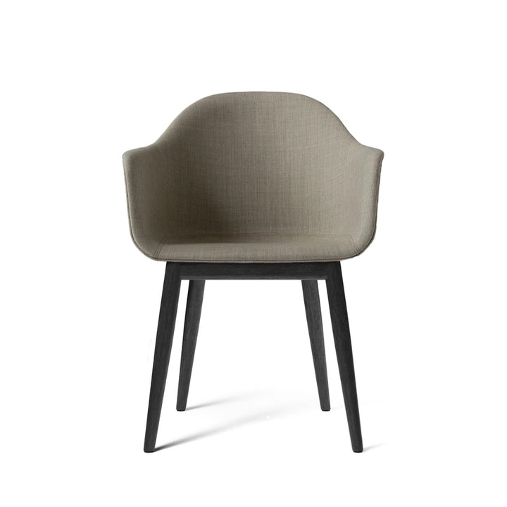 Harbour Dining Chair, Upholstered in Remix 233 with Black Oak Legs - ökenhem