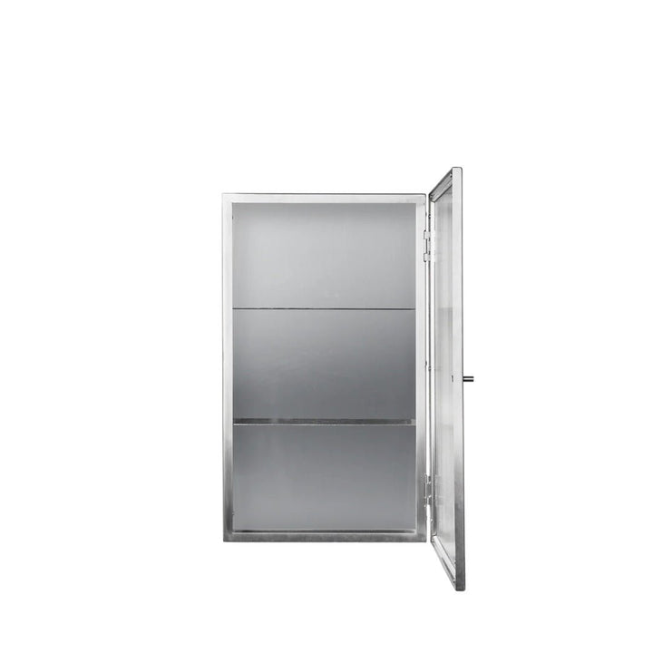 Haze Wall Cabinet - Reeded Glass - Stainless Steel - ökenhem