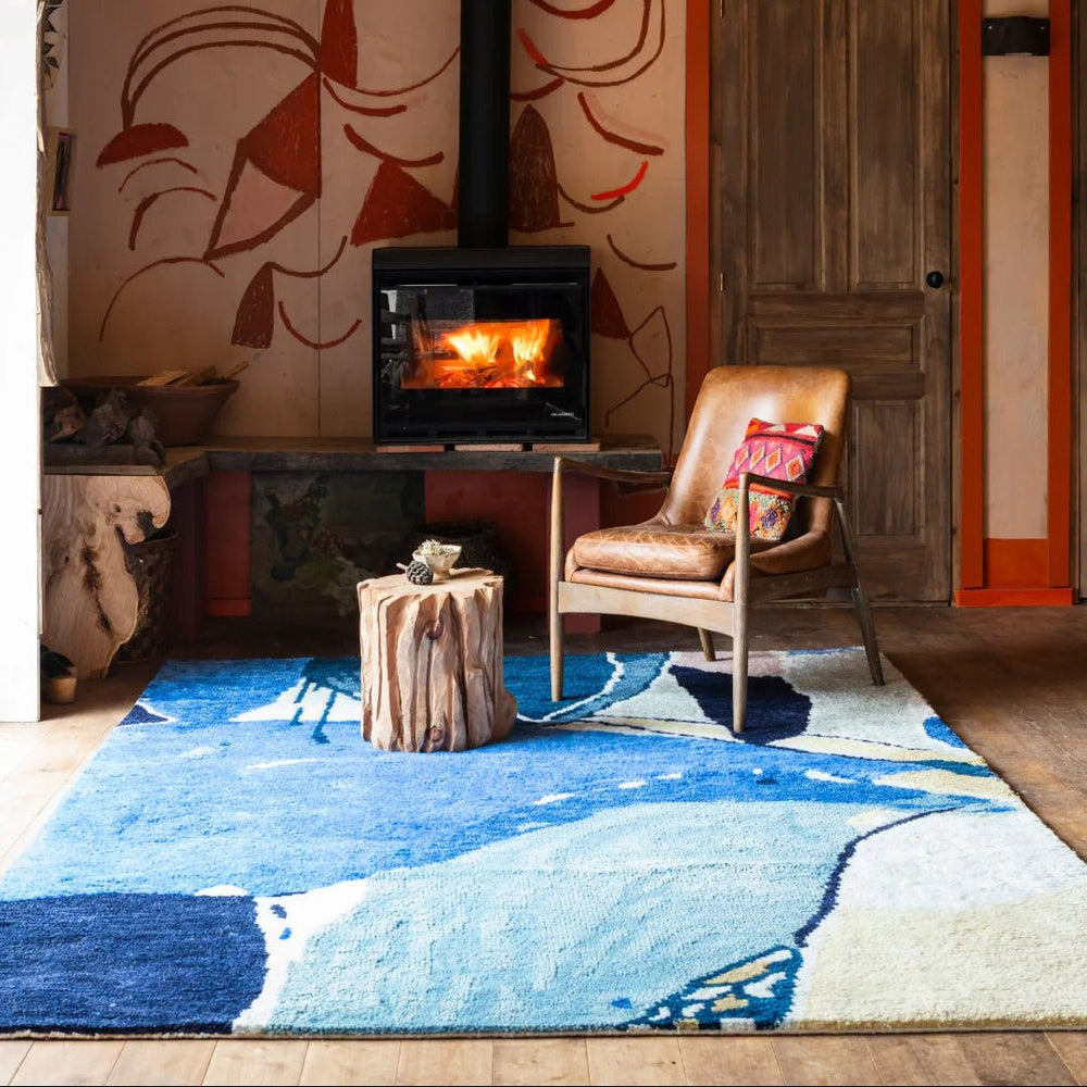 Heather Chontos Wool Rug - Blue Lake - ökenhem