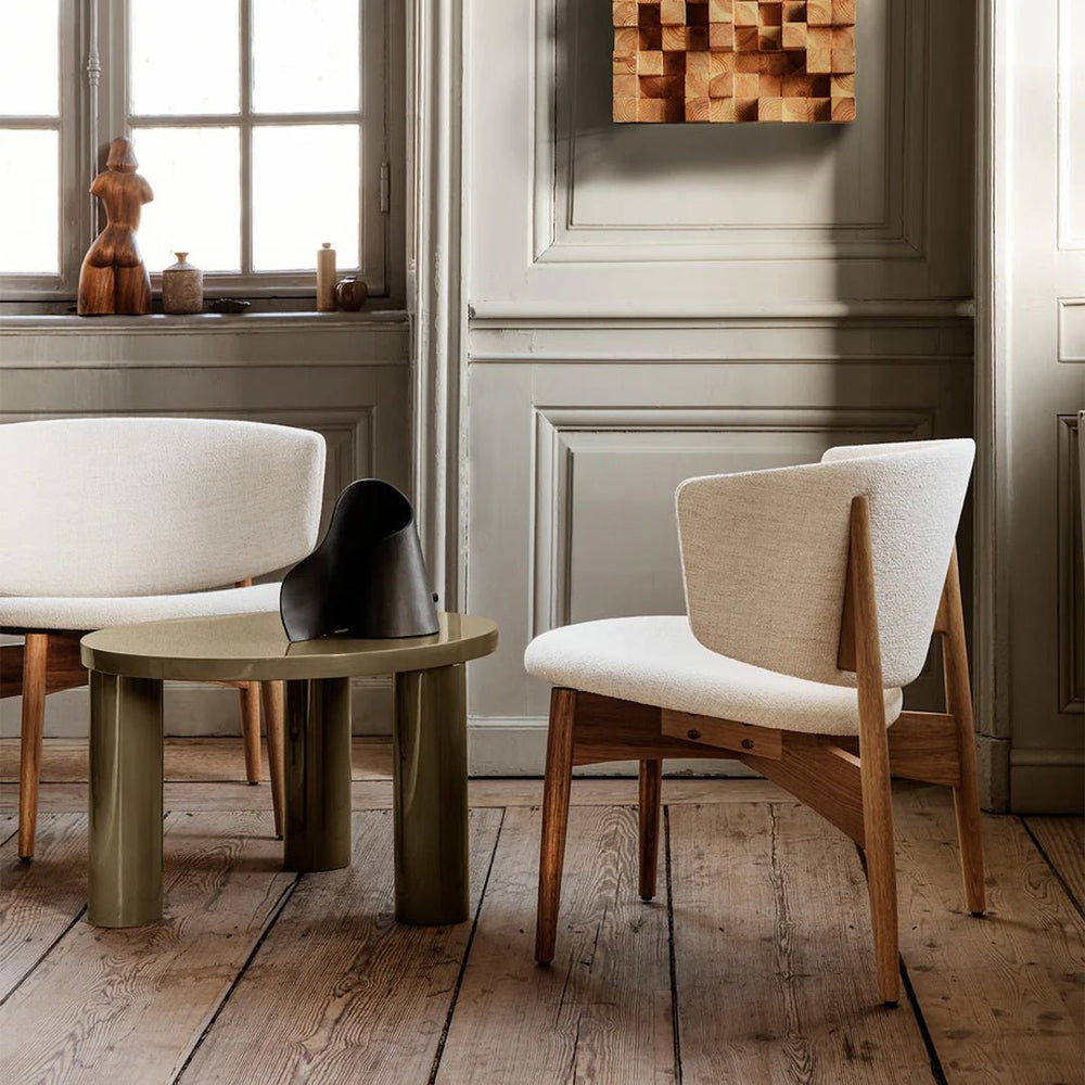 Herman Lounge Chair - Wood - Bouclé - ökenhem