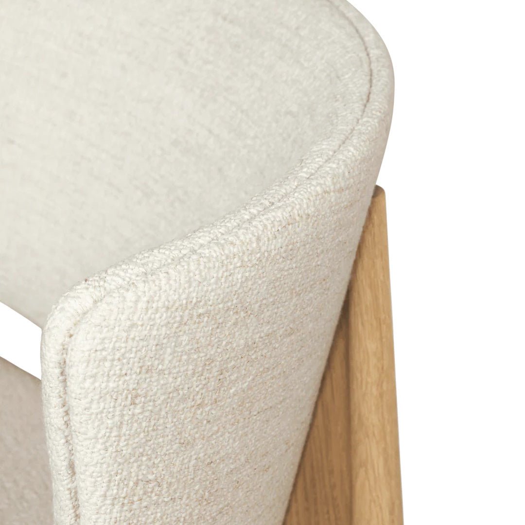 Herman Lounge Chair - Wood - Bouclé - ökenhem
