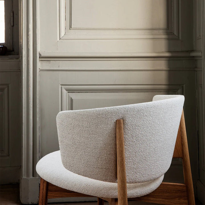 Herman Lounge Chair - Wood - Bouclé - ökenhem