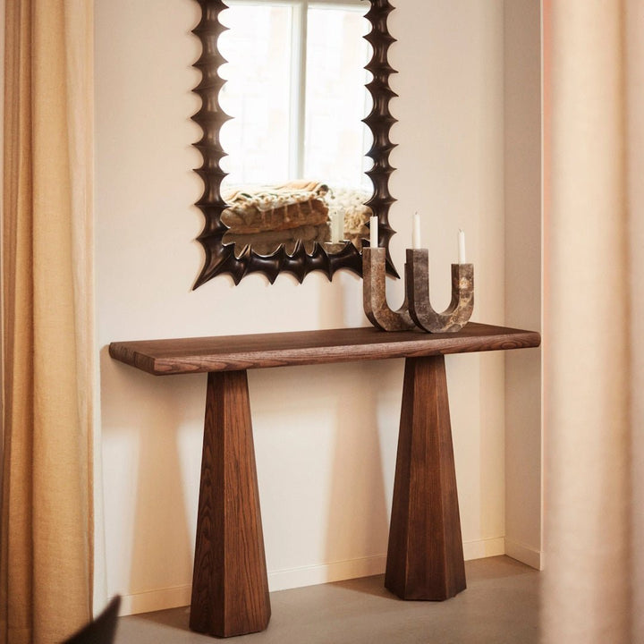 Hexagon Console Table Stained Ash - ökenhem